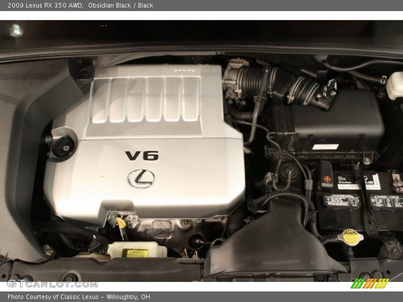 Obsidian Black / Black 2009 Lexus RX 350 AWD