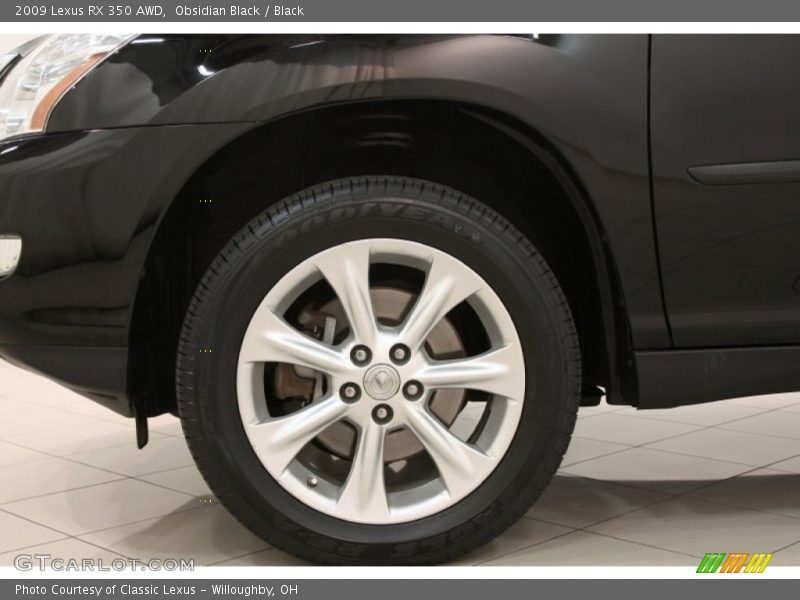 Obsidian Black / Black 2009 Lexus RX 350 AWD