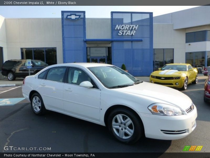 White / Ebony Black 2006 Chevrolet Impala LS