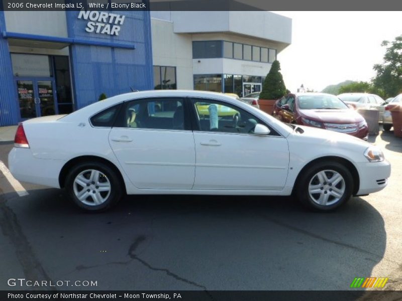 White / Ebony Black 2006 Chevrolet Impala LS