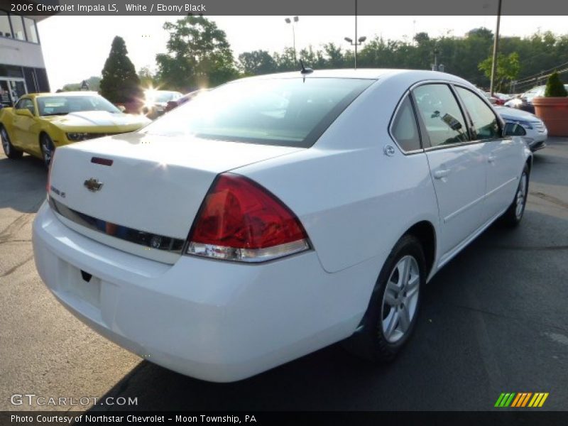 White / Ebony Black 2006 Chevrolet Impala LS