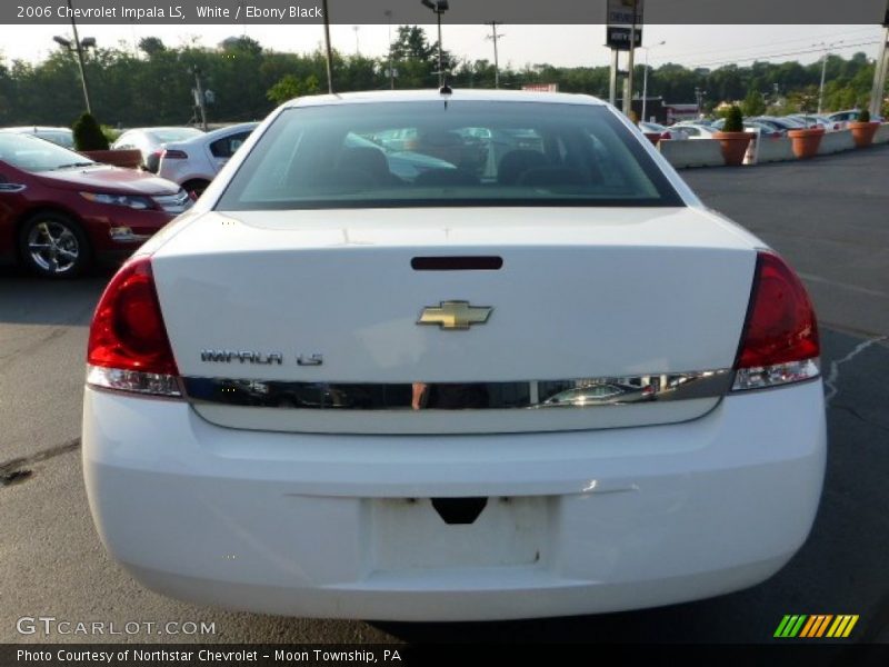 White / Ebony Black 2006 Chevrolet Impala LS