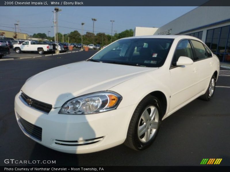 White / Ebony Black 2006 Chevrolet Impala LS