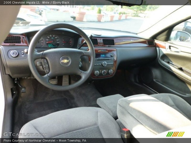 White / Ebony Black 2006 Chevrolet Impala LS