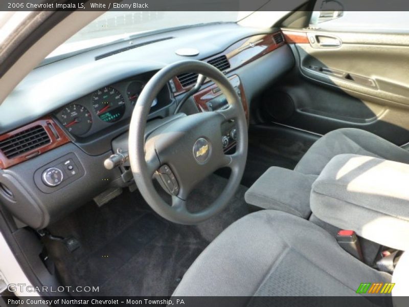 White / Ebony Black 2006 Chevrolet Impala LS