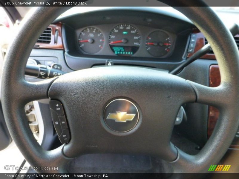 White / Ebony Black 2006 Chevrolet Impala LS