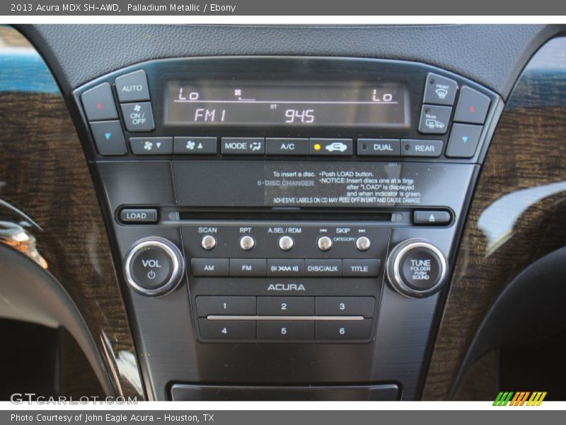 Controls of 2013 MDX SH-AWD
