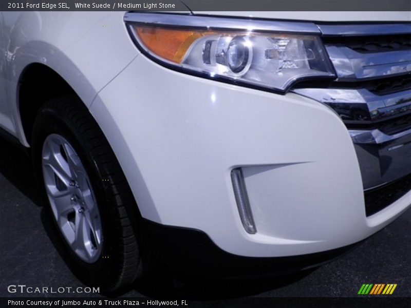 White Suede / Medium Light Stone 2011 Ford Edge SEL