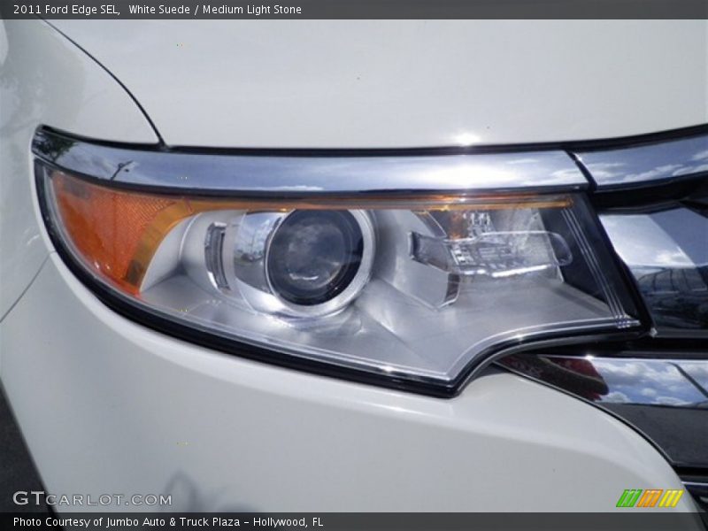 White Suede / Medium Light Stone 2011 Ford Edge SEL