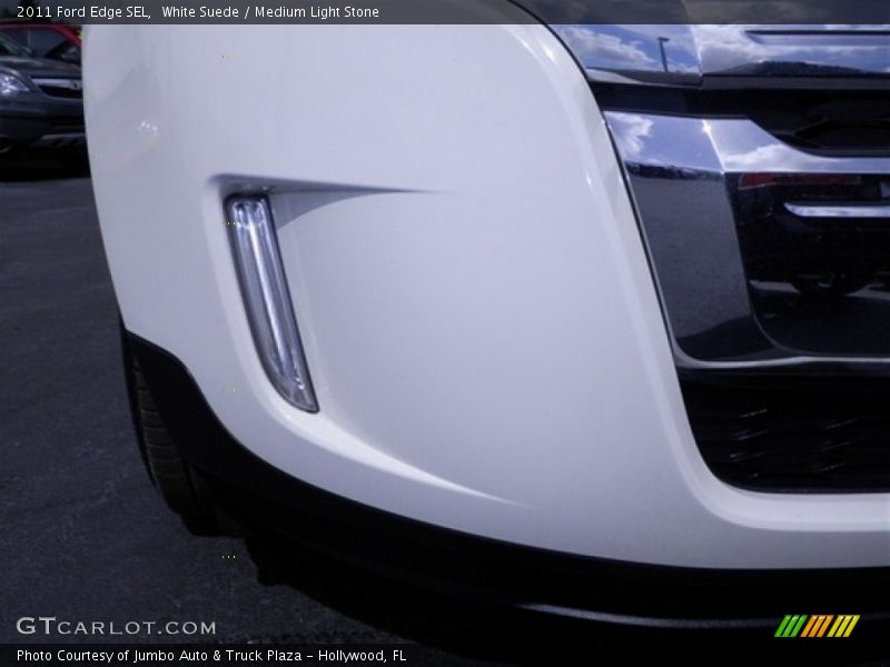White Suede / Medium Light Stone 2011 Ford Edge SEL