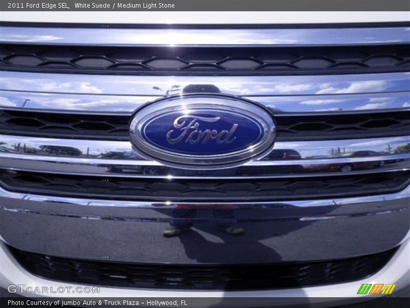 White Suede / Medium Light Stone 2011 Ford Edge SEL