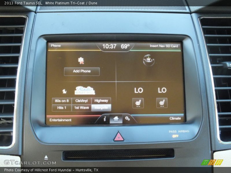White Platinum Tri-Coat / Dune 2013 Ford Taurus SEL