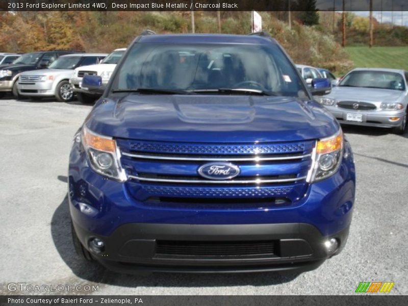Deep Impact Blue Metallic / Charcoal Black 2013 Ford Explorer Limited 4WD