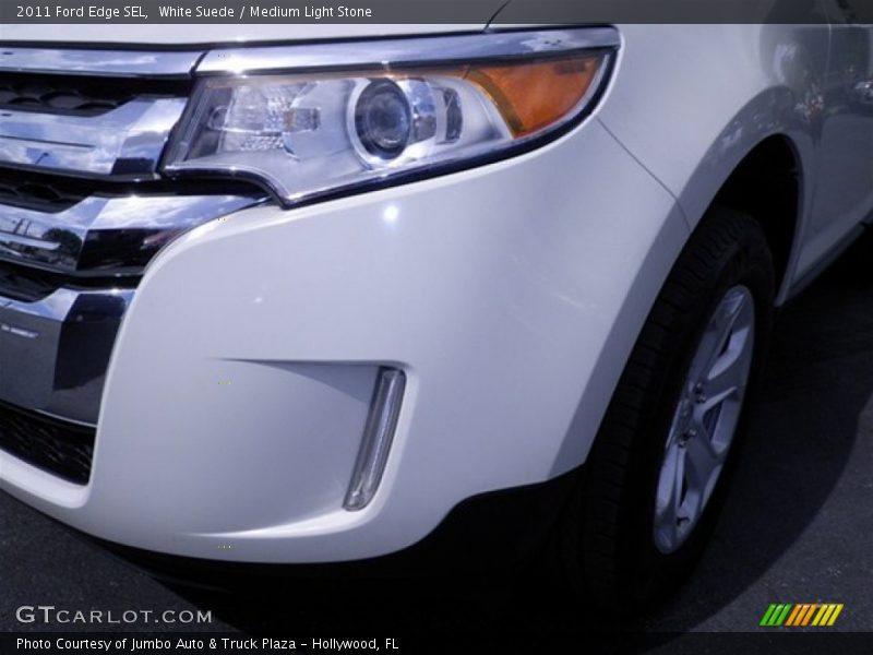 White Suede / Medium Light Stone 2011 Ford Edge SEL