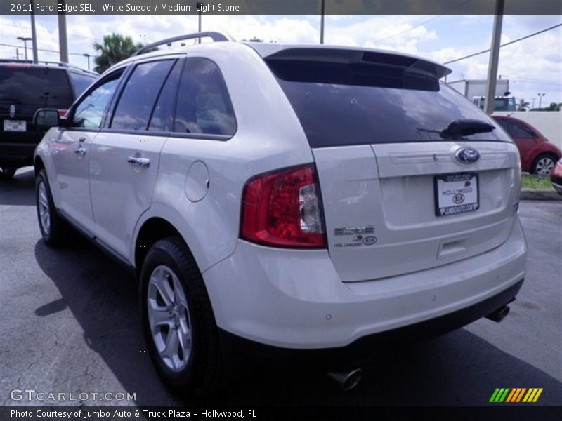 White Suede / Medium Light Stone 2011 Ford Edge SEL
