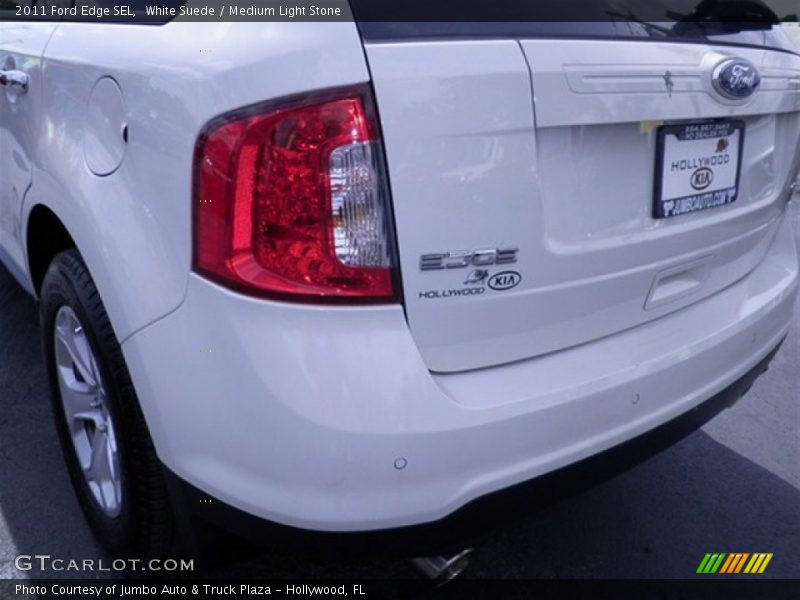 White Suede / Medium Light Stone 2011 Ford Edge SEL