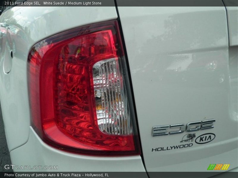 White Suede / Medium Light Stone 2011 Ford Edge SEL