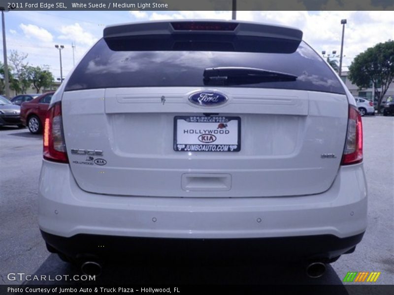 White Suede / Medium Light Stone 2011 Ford Edge SEL