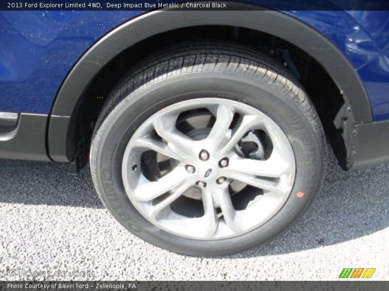 Deep Impact Blue Metallic / Charcoal Black 2013 Ford Explorer Limited 4WD