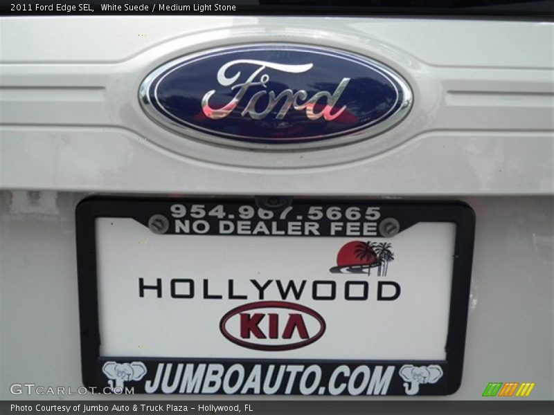 White Suede / Medium Light Stone 2011 Ford Edge SEL