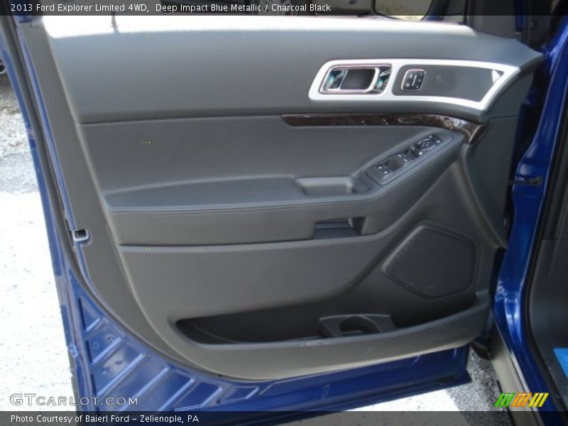 Deep Impact Blue Metallic / Charcoal Black 2013 Ford Explorer Limited 4WD