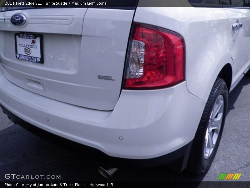 White Suede / Medium Light Stone 2011 Ford Edge SEL