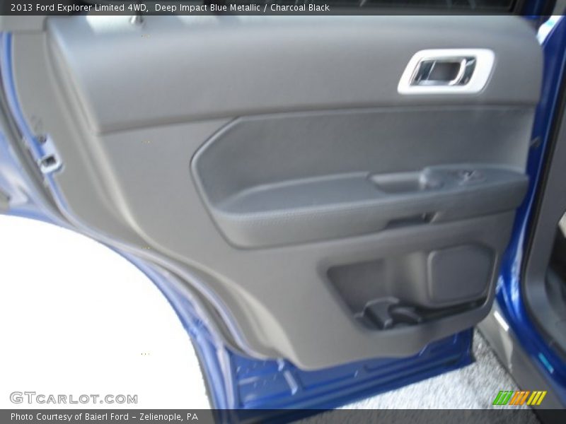 Deep Impact Blue Metallic / Charcoal Black 2013 Ford Explorer Limited 4WD