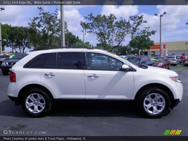 White Suede / Medium Light Stone 2011 Ford Edge SEL
