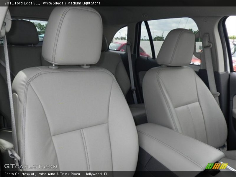 White Suede / Medium Light Stone 2011 Ford Edge SEL