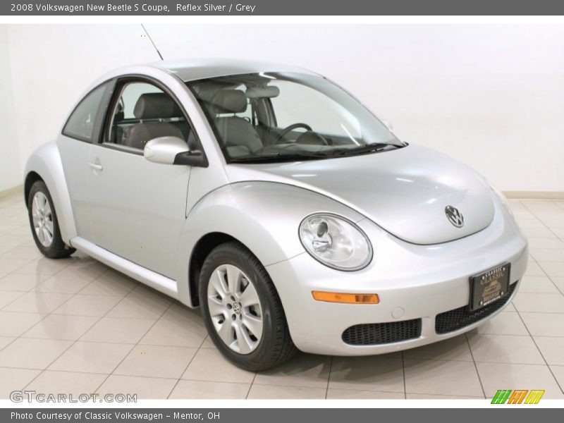 Reflex Silver / Grey 2008 Volkswagen New Beetle S Coupe