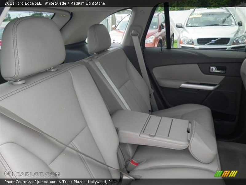 White Suede / Medium Light Stone 2011 Ford Edge SEL