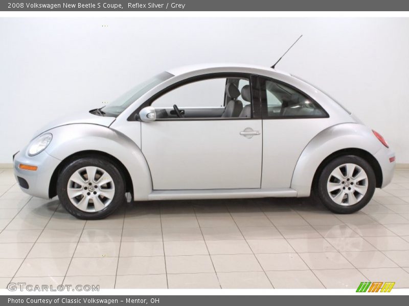 Reflex Silver / Grey 2008 Volkswagen New Beetle S Coupe