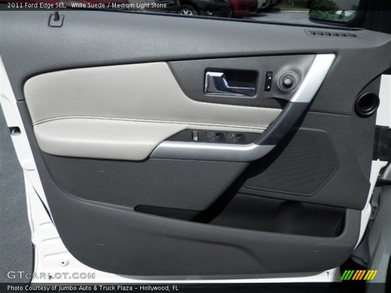 White Suede / Medium Light Stone 2011 Ford Edge SEL
