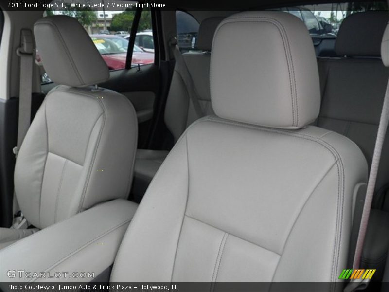 White Suede / Medium Light Stone 2011 Ford Edge SEL
