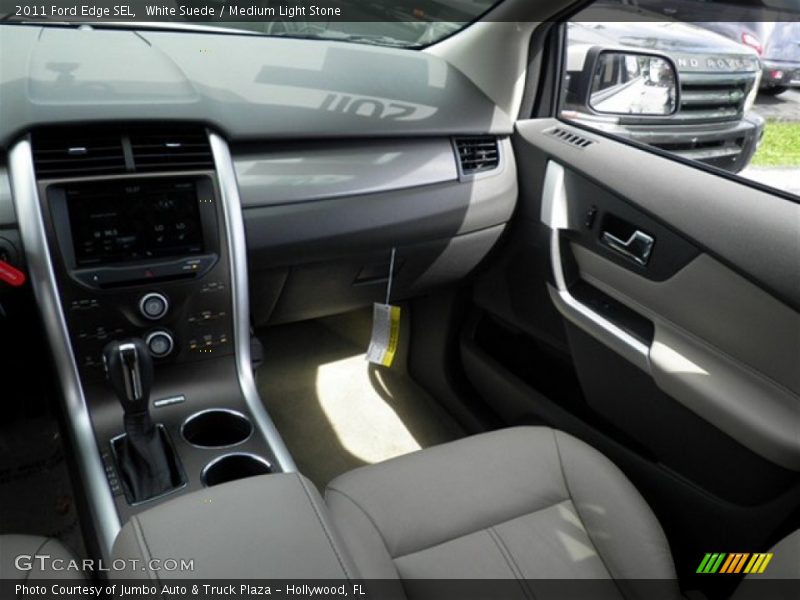 White Suede / Medium Light Stone 2011 Ford Edge SEL