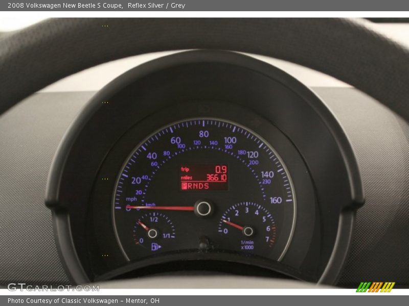 Reflex Silver / Grey 2008 Volkswagen New Beetle S Coupe