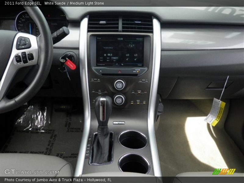 White Suede / Medium Light Stone 2011 Ford Edge SEL