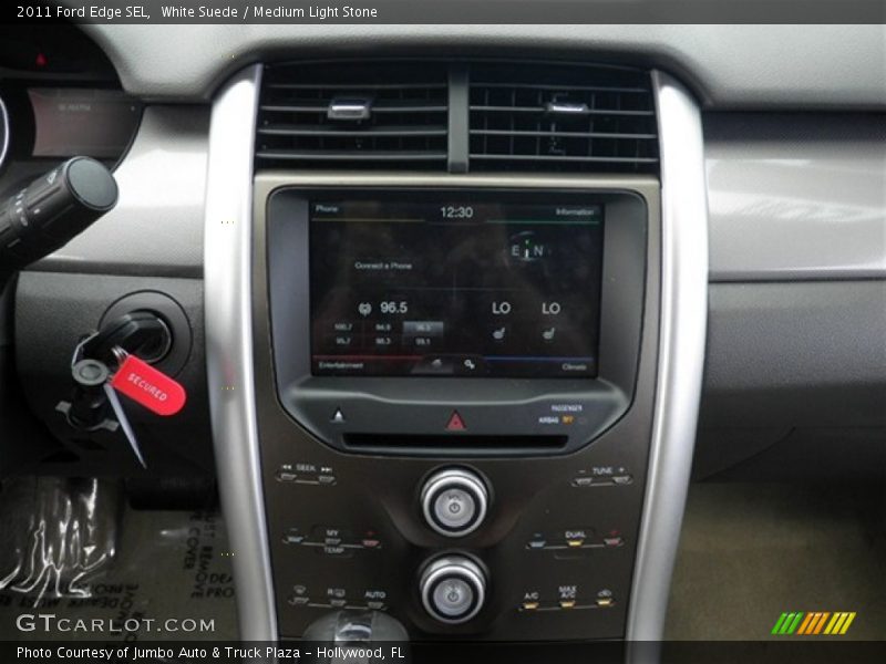 White Suede / Medium Light Stone 2011 Ford Edge SEL