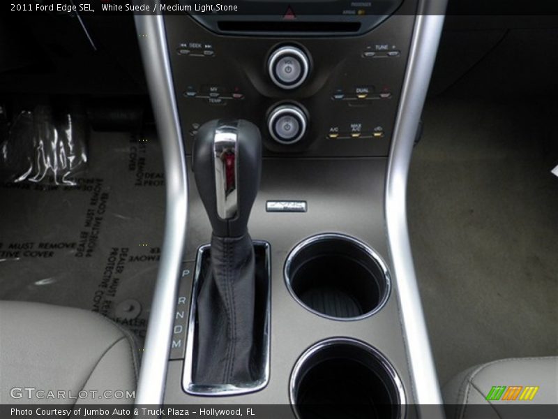 White Suede / Medium Light Stone 2011 Ford Edge SEL