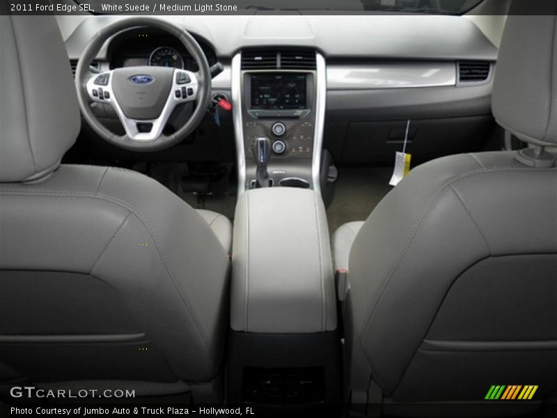 White Suede / Medium Light Stone 2011 Ford Edge SEL