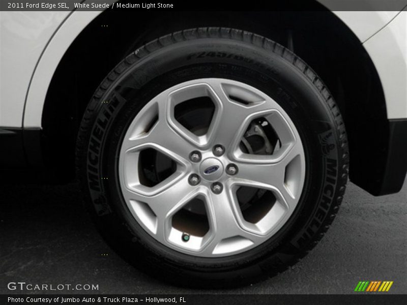 White Suede / Medium Light Stone 2011 Ford Edge SEL