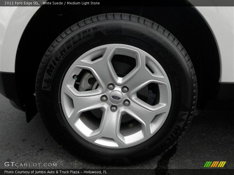 White Suede / Medium Light Stone 2011 Ford Edge SEL