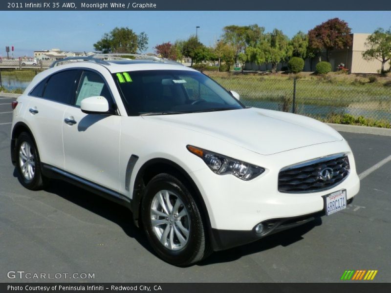 Moonlight White / Graphite 2011 Infiniti FX 35 AWD