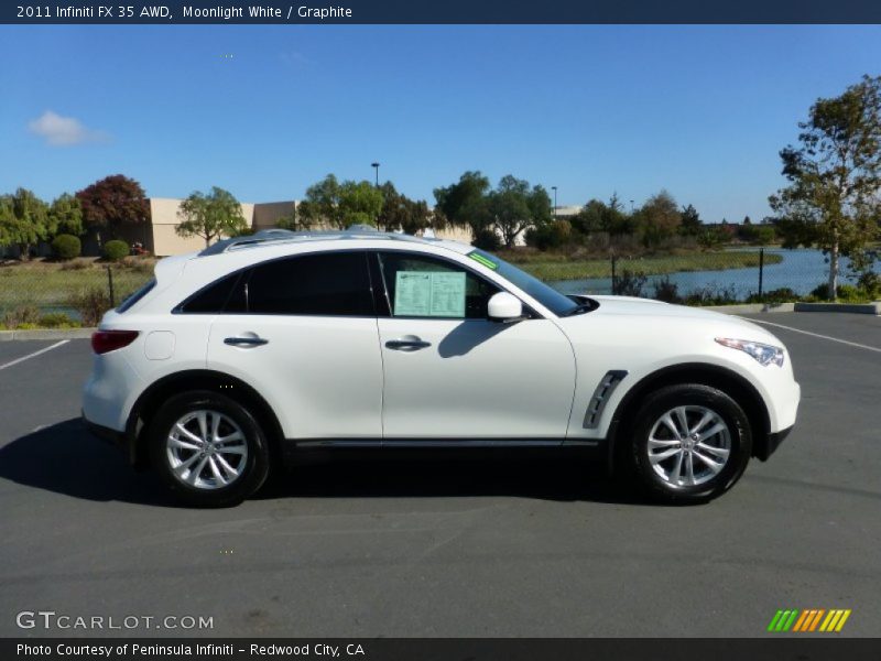 Moonlight White / Graphite 2011 Infiniti FX 35 AWD