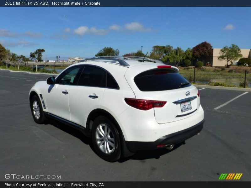 Moonlight White / Graphite 2011 Infiniti FX 35 AWD