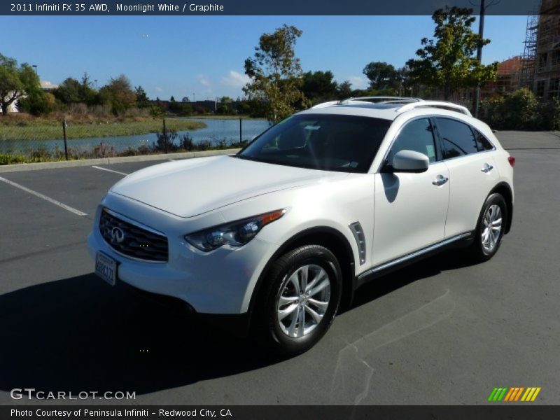 Moonlight White / Graphite 2011 Infiniti FX 35 AWD