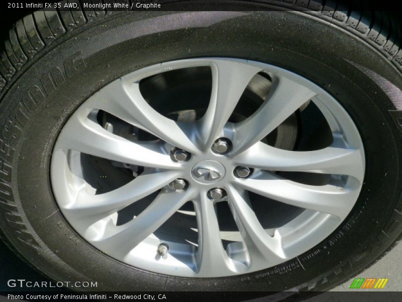 Moonlight White / Graphite 2011 Infiniti FX 35 AWD