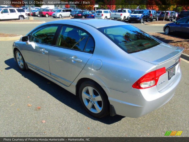 Alabaster Silver Metallic / Black 2009 Honda Civic LX-S Sedan