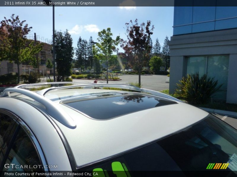 Moonlight White / Graphite 2011 Infiniti FX 35 AWD