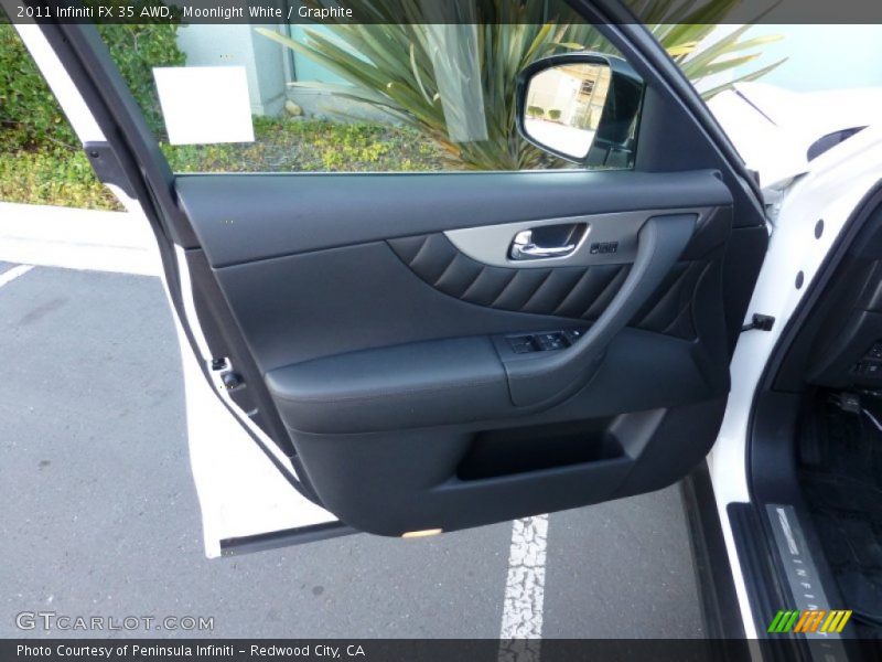 Moonlight White / Graphite 2011 Infiniti FX 35 AWD